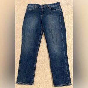 Talbots signature slim crop blue jeans, size 8/29